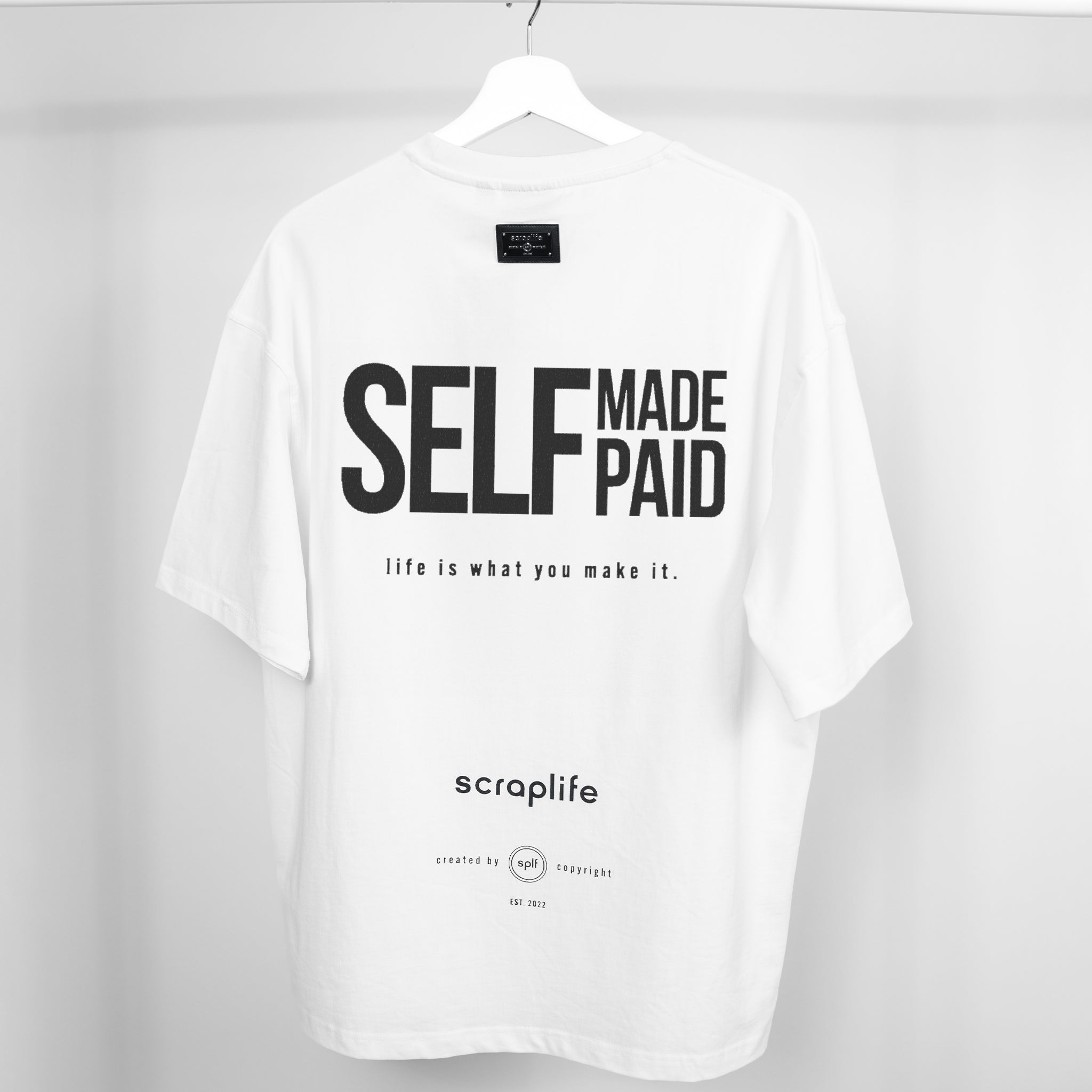 splf_T-Shirt_Oversize_Selfmade_white_studio_back.jpg