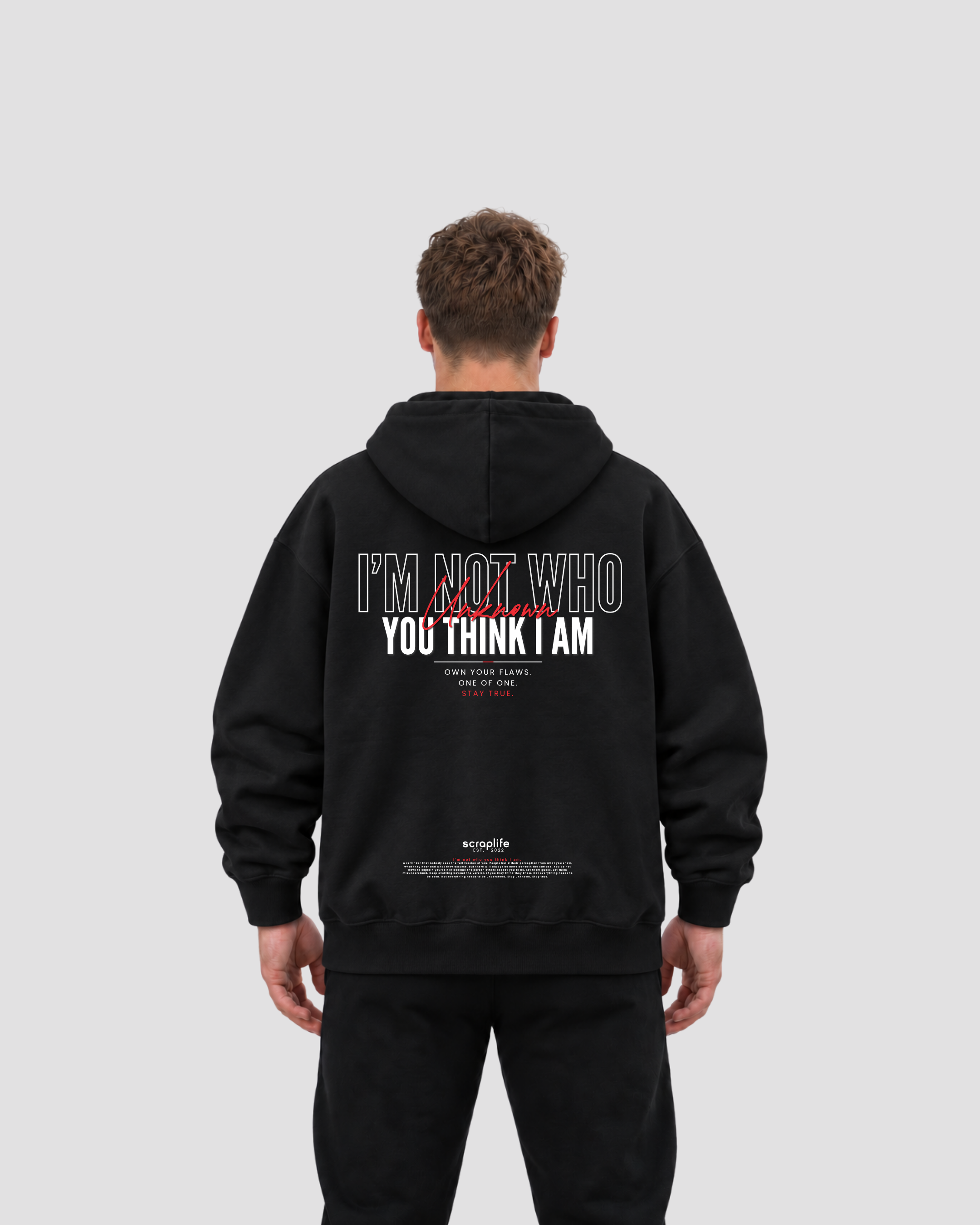 Hoodie Oversize Fit 400 | I'm Not Who You Think I Am