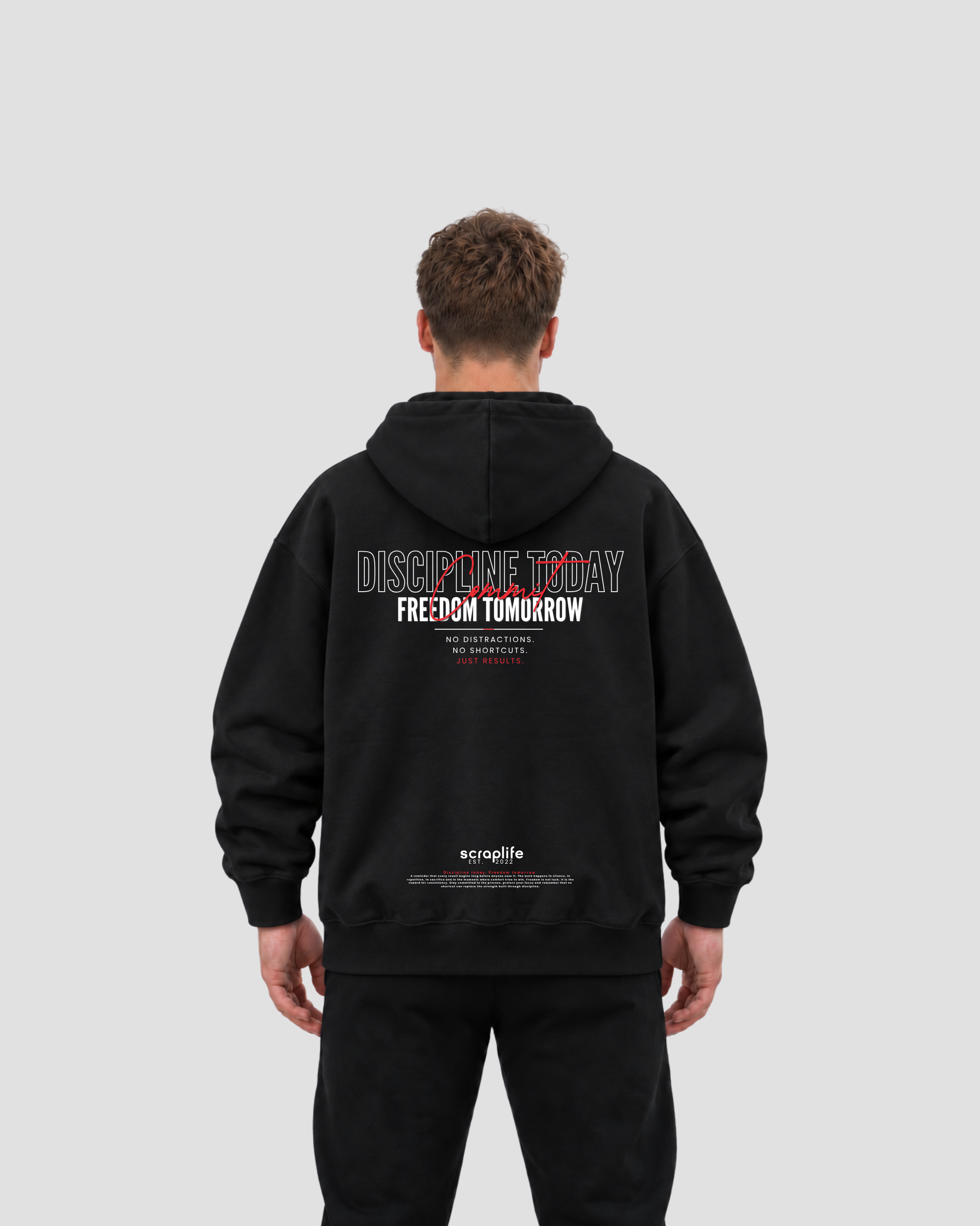 Hoodie Oversize Fit 400 | Discipline Today, Freedom Tomorrow