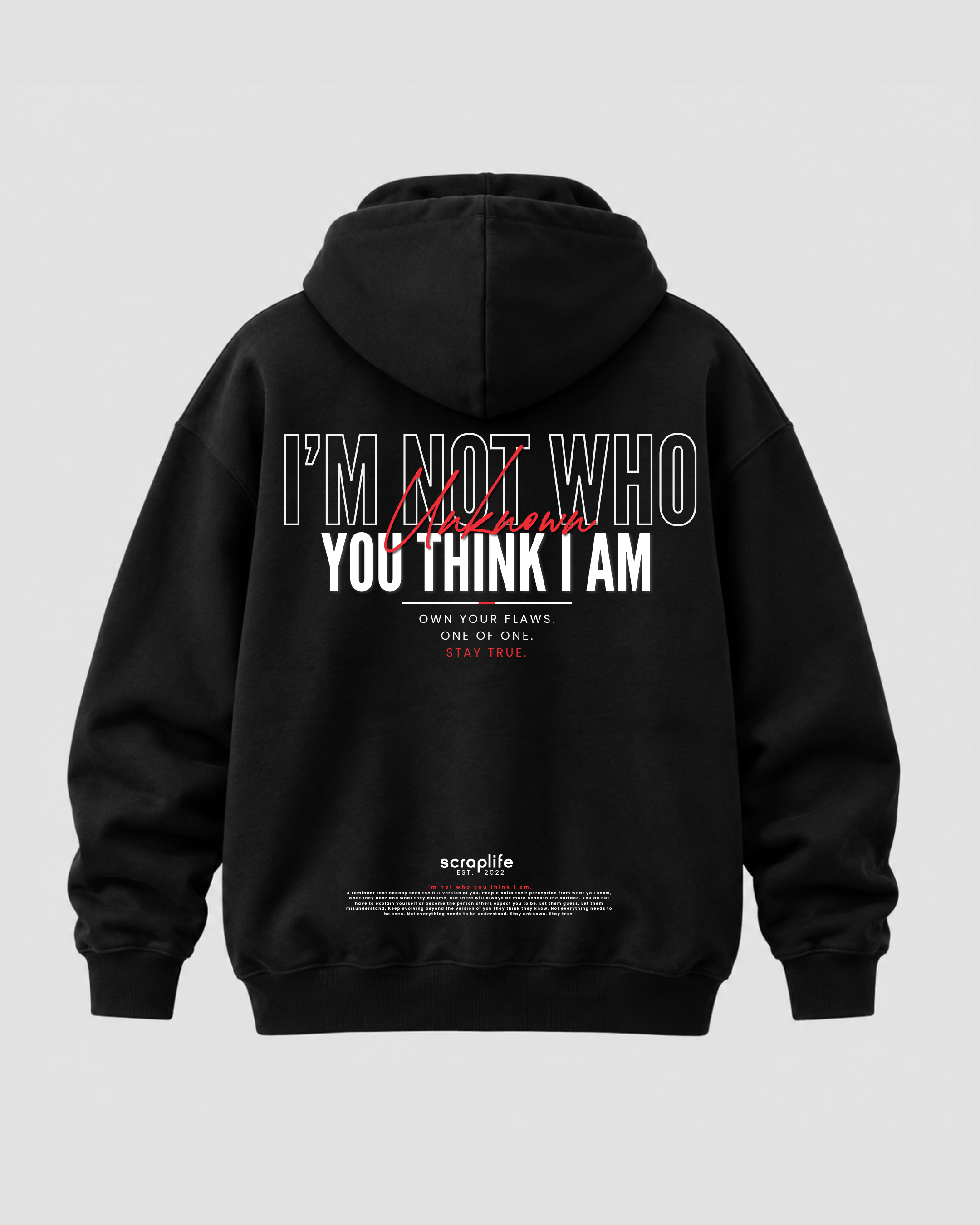 Hoodie Oversize Fit 400 | I'm Not Who You Think I Am