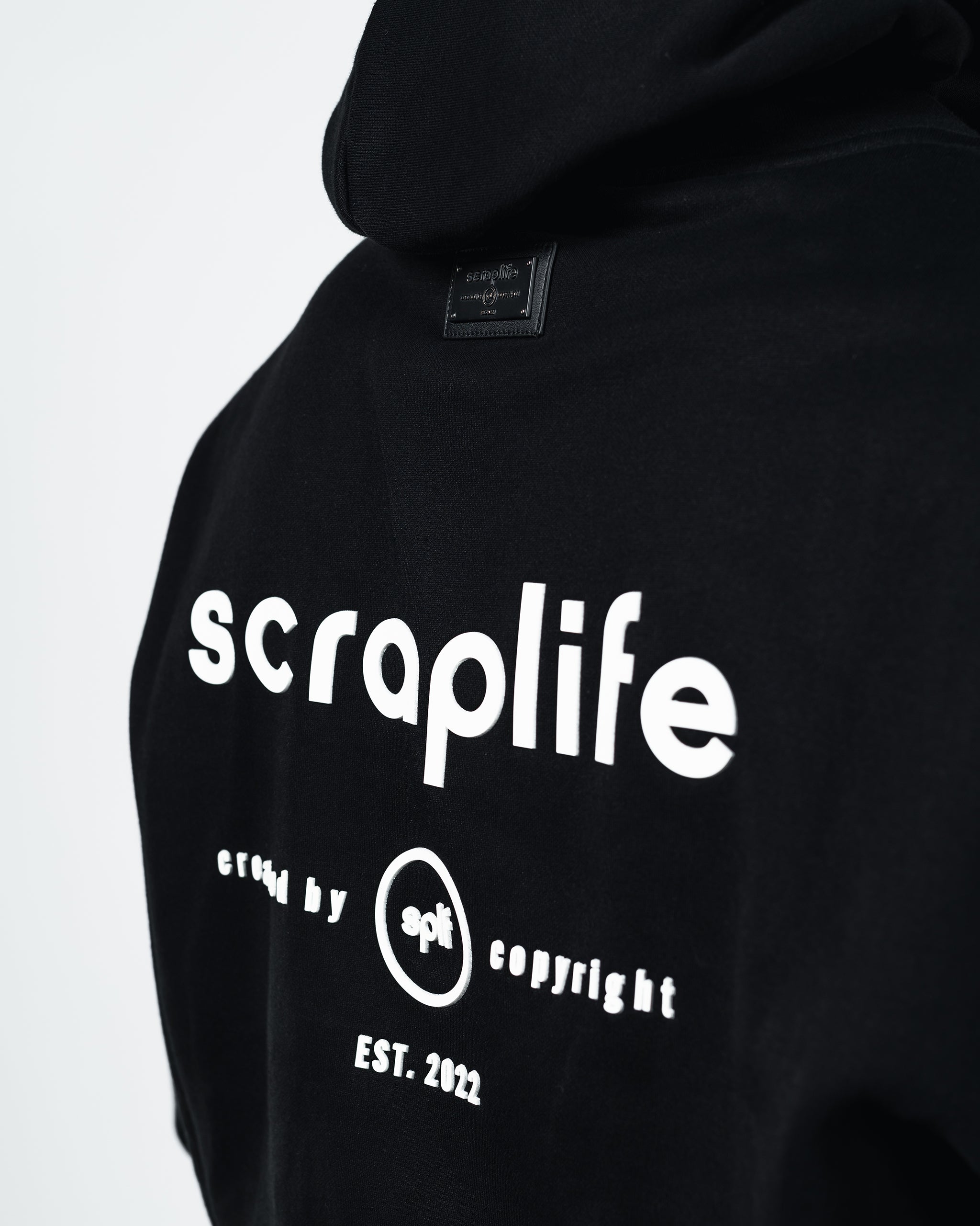 Hoodie Oversize Fit 400 | BASIC SCRAPLIFE BACK RUBBER