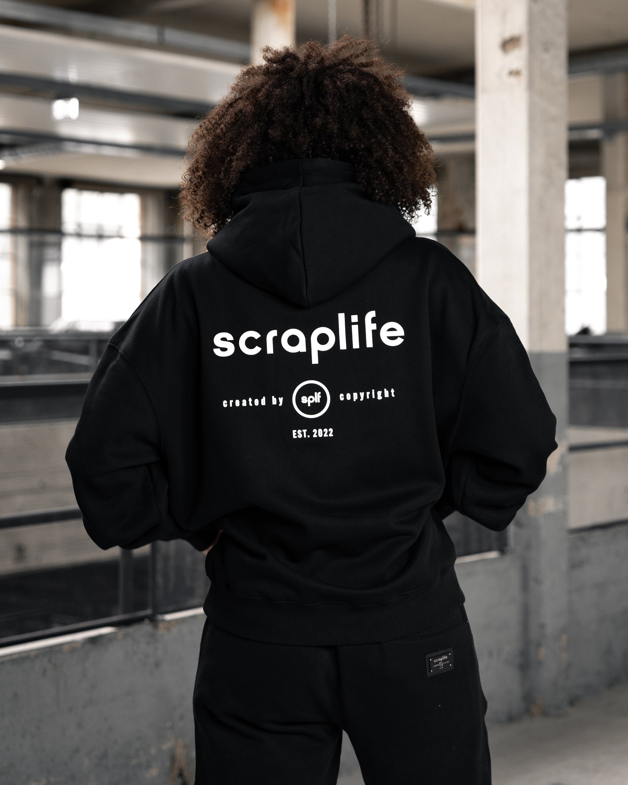 Hoodie Oversize Fit 400 | BASIC SCRAPLIFE BACK RUBBER